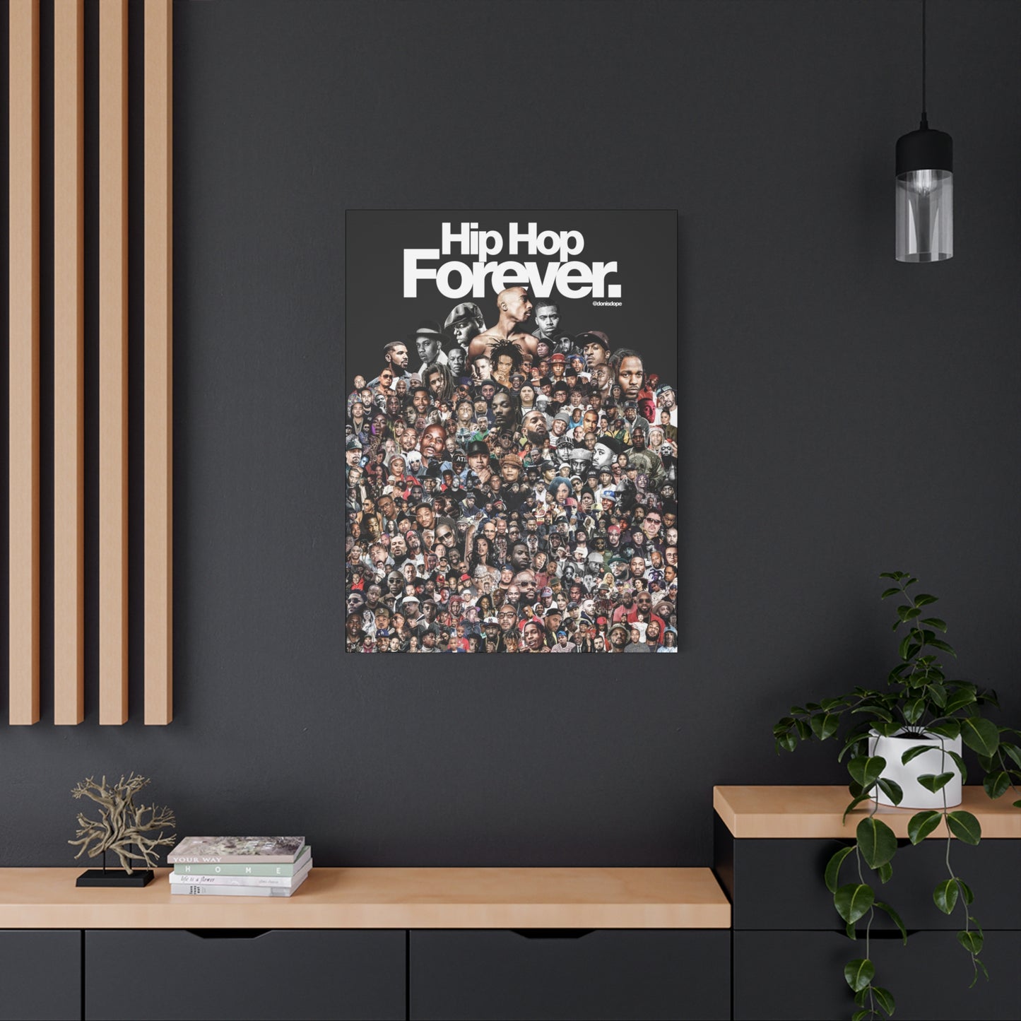 Hip Hop Forever Canvas (BLK)