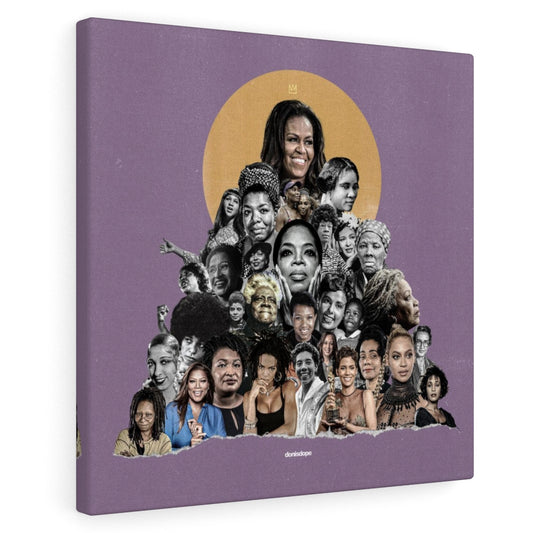 Celebrate Black Women Square Canvas