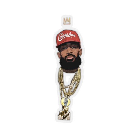 King Nip Red Hat Sticker