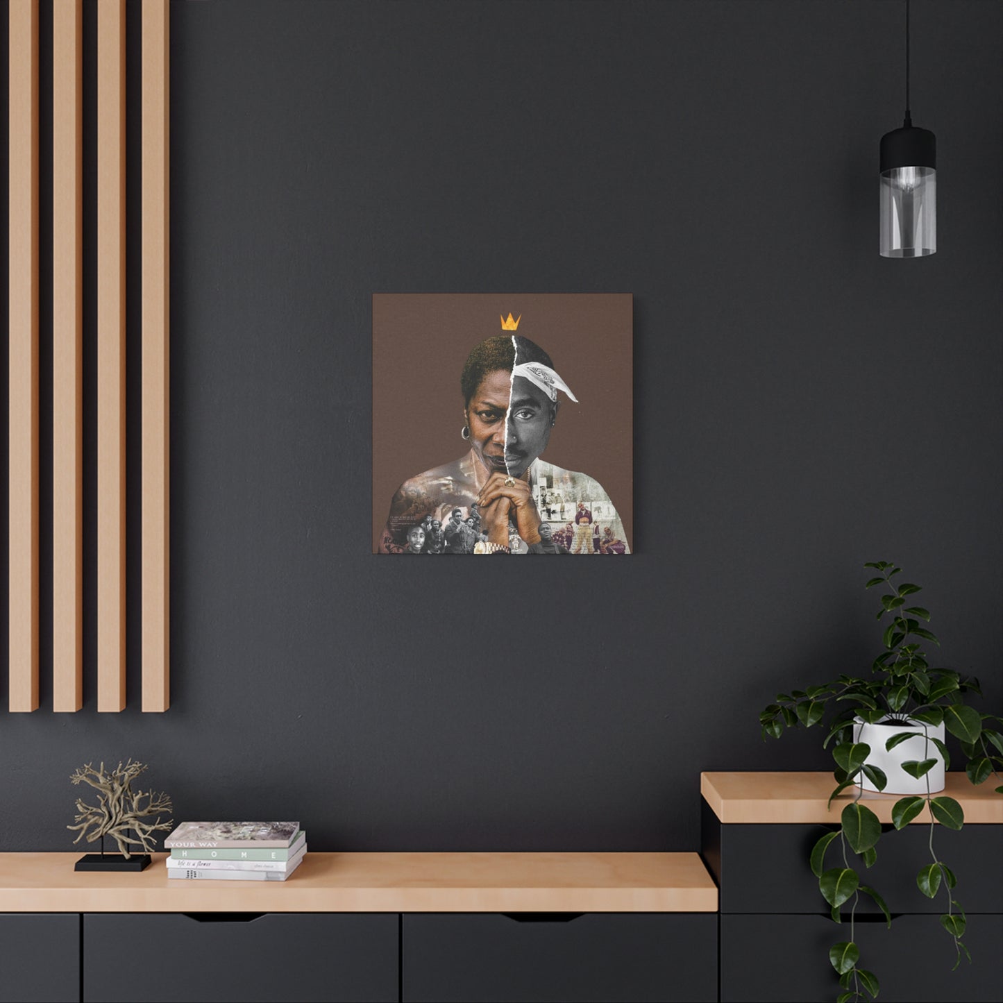 Tupac & Afeni Square Canvas