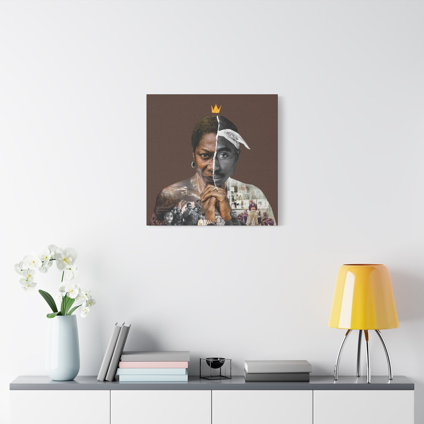 Tupac & Afeni Square Canvas