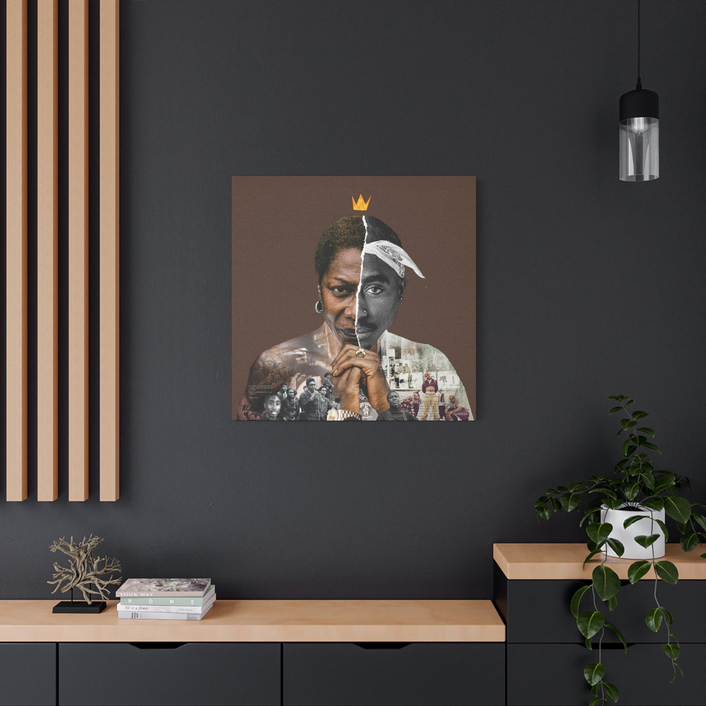 Tupac & Afeni Square Canvas