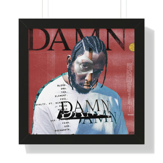 DAMN Framed Print