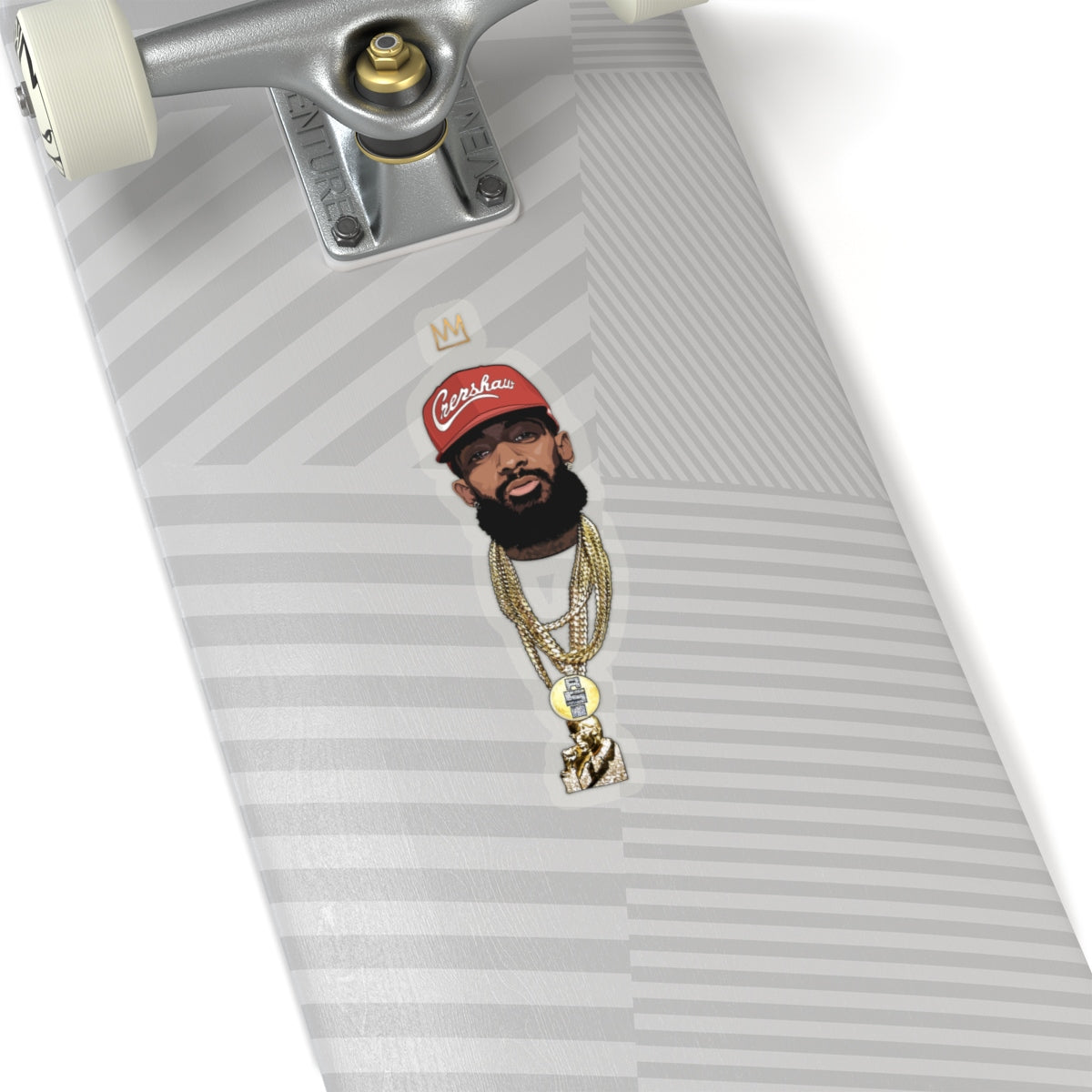 King Nip Red Hat Sticker