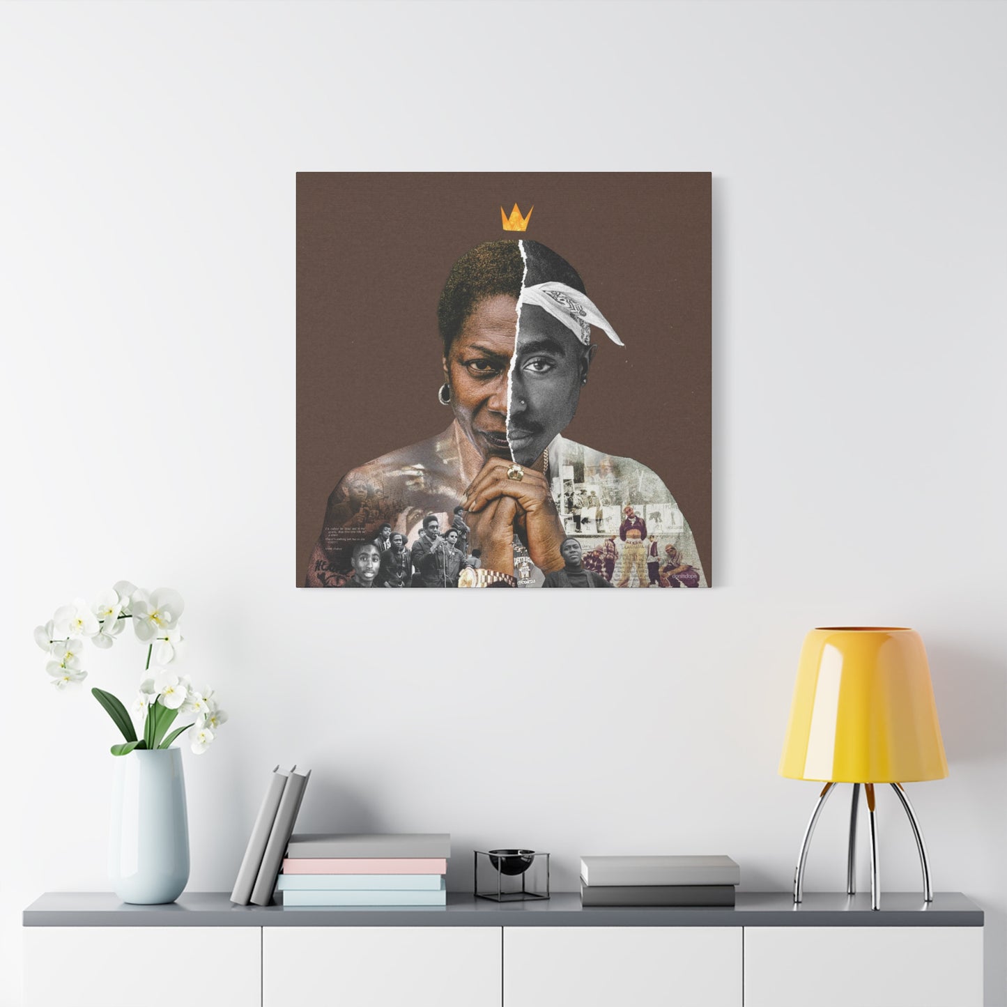 Tupac & Afeni Square Canvas