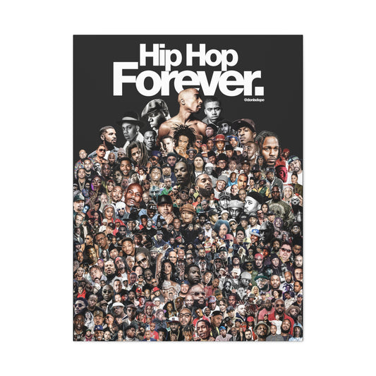 Hip Hop Forever Canvas (BLK)