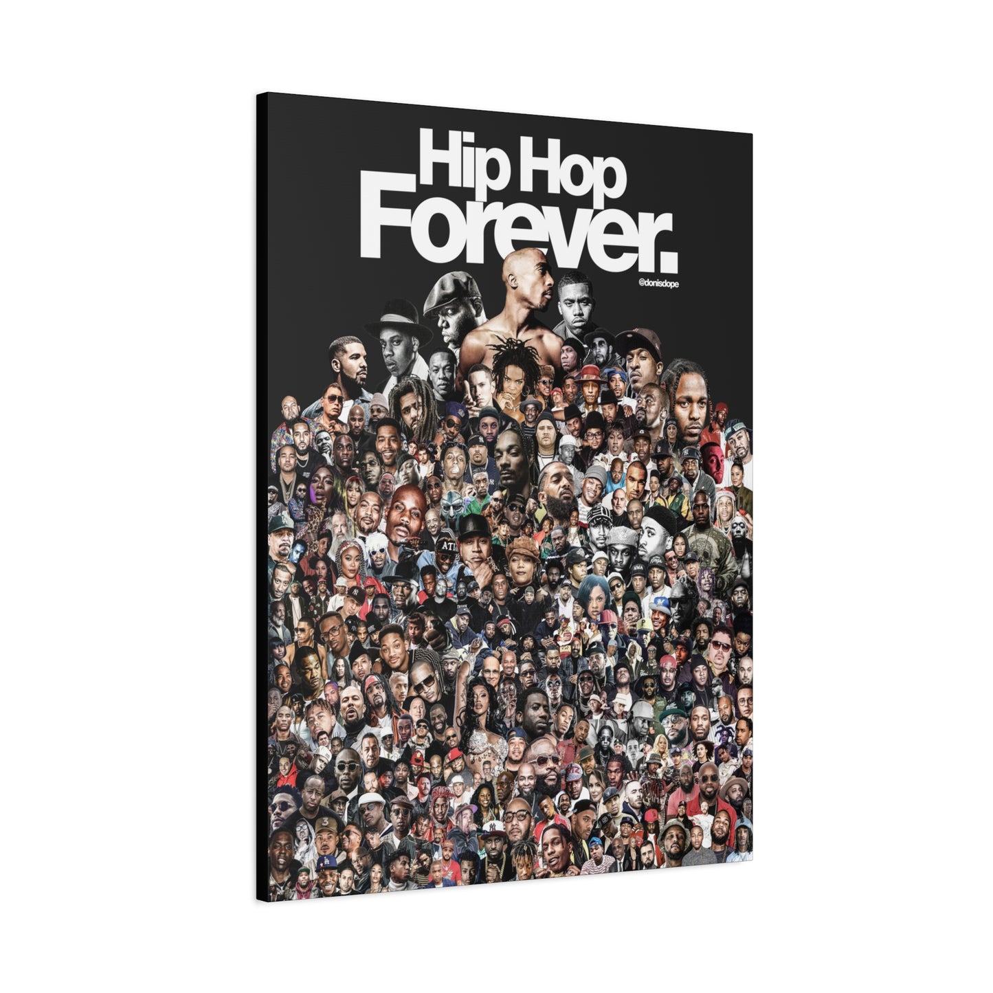 Hip Hop Forever Canvas (BLK)