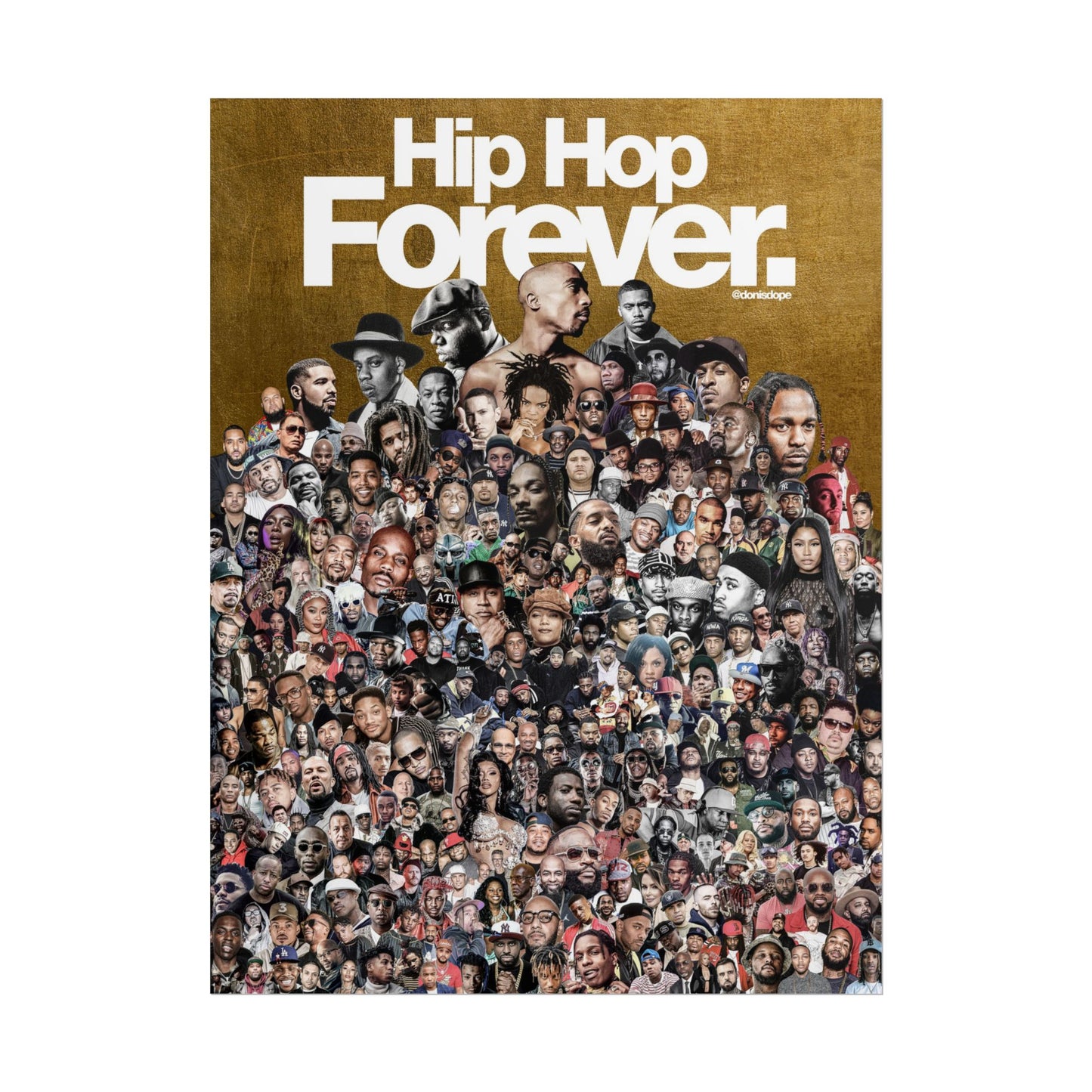 Hip Hop Forever Poster (GOLD)