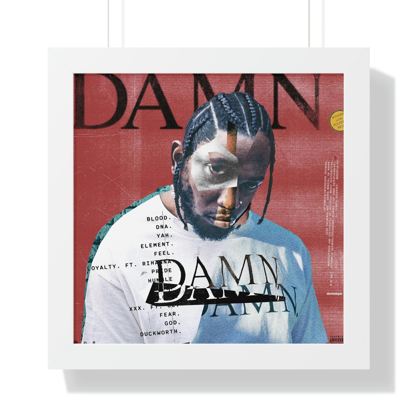 DAMN Framed Print