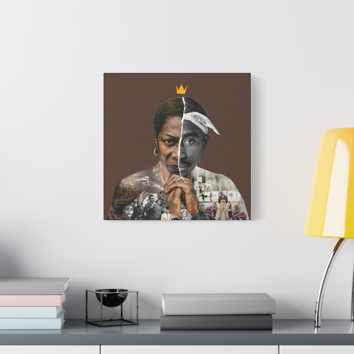 Tupac & Afeni Square Canvas