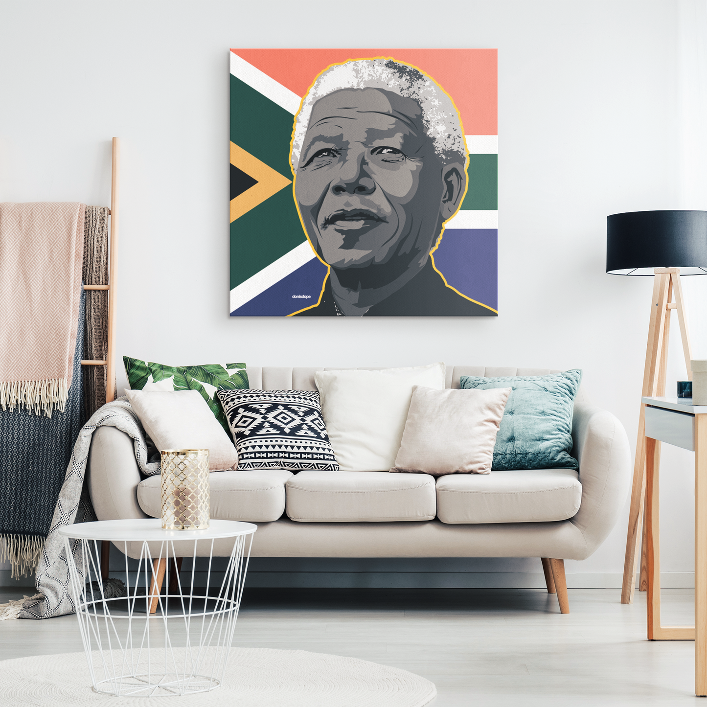 Nelson Mandela Square Canvas
