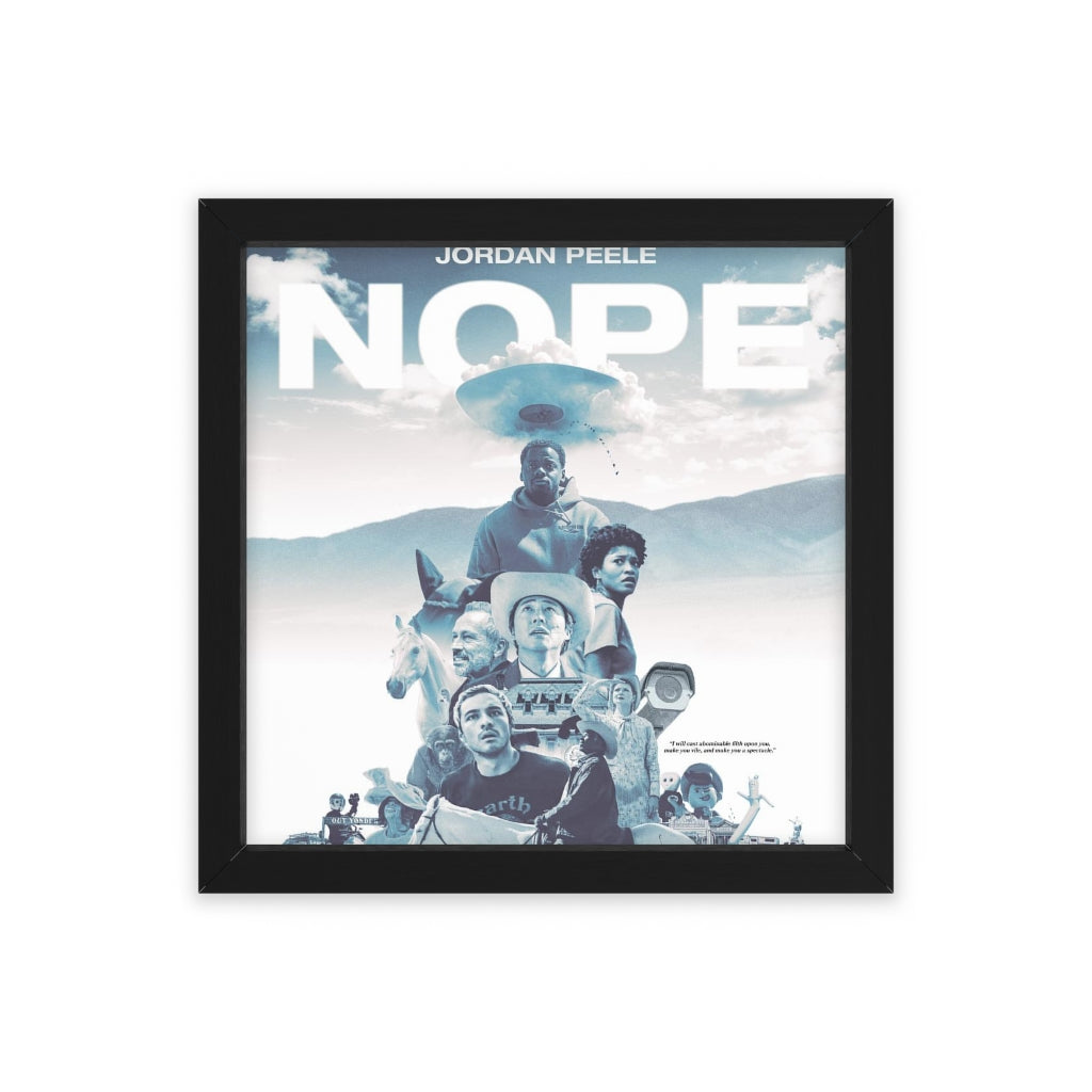 NOPE Framed Film Print
