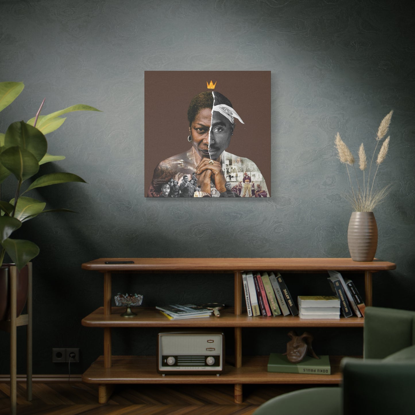 Tupac & Afeni Square Canvas