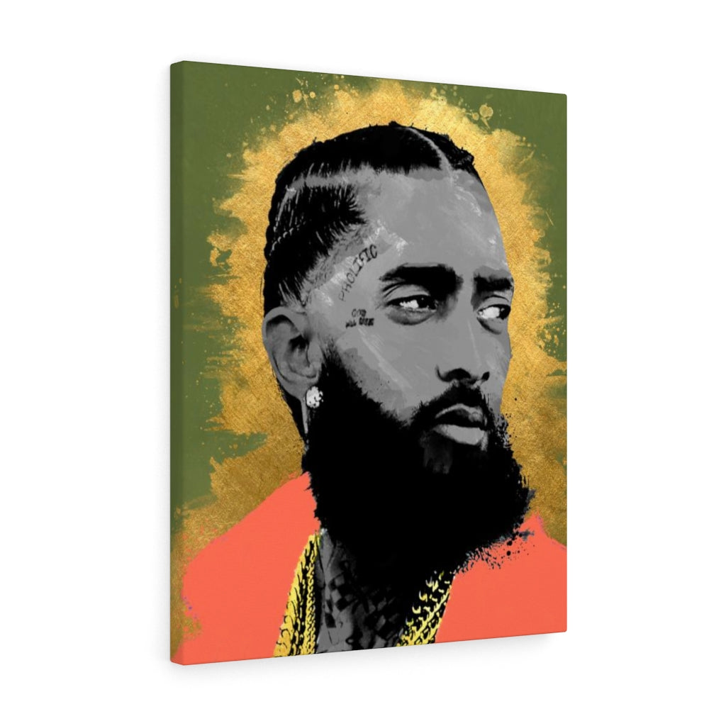 King Nipsey 24 x 30 Stretched Canvas