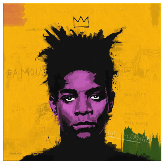 Basquiat Square Canvas