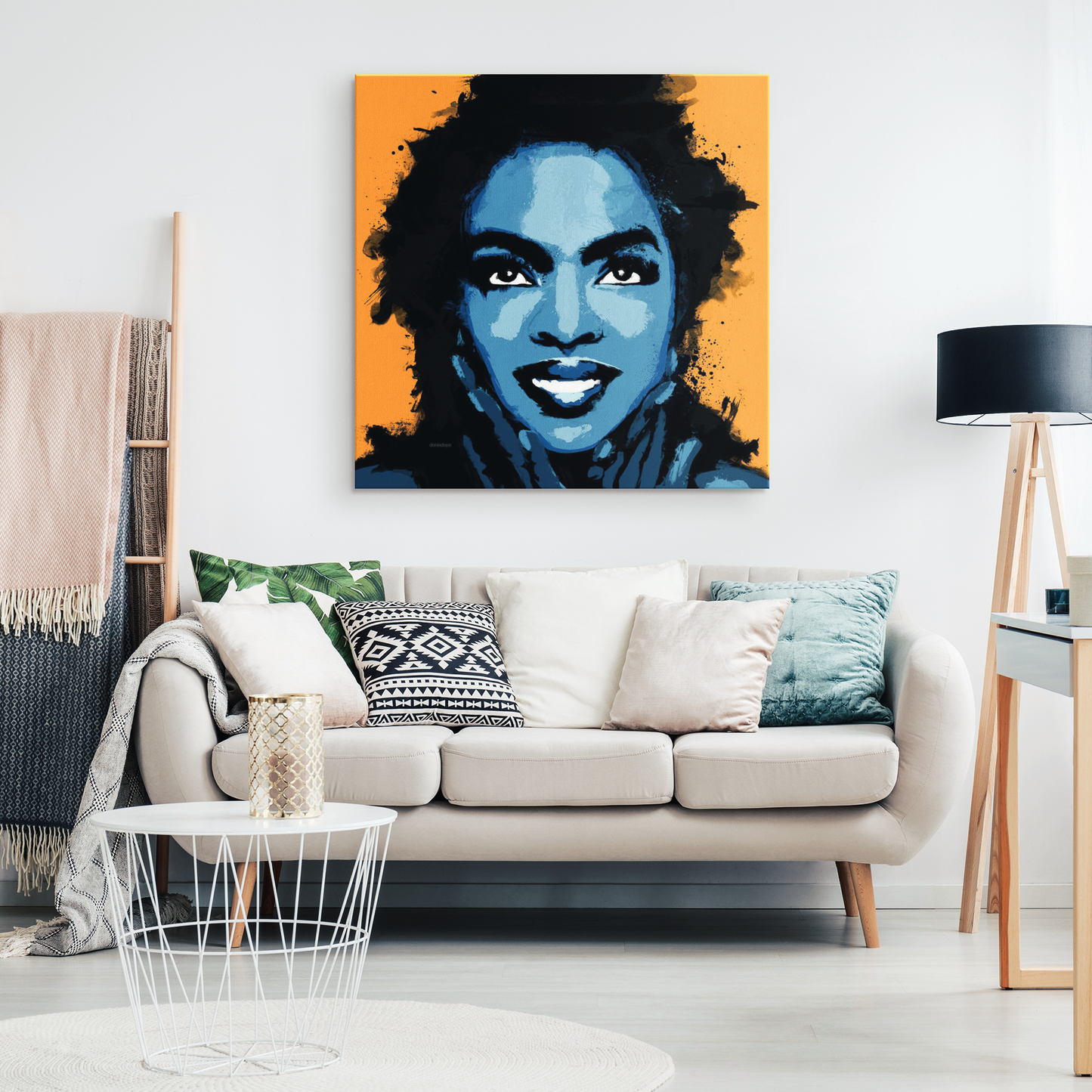 Queen Lauryn Hill Square Canvas